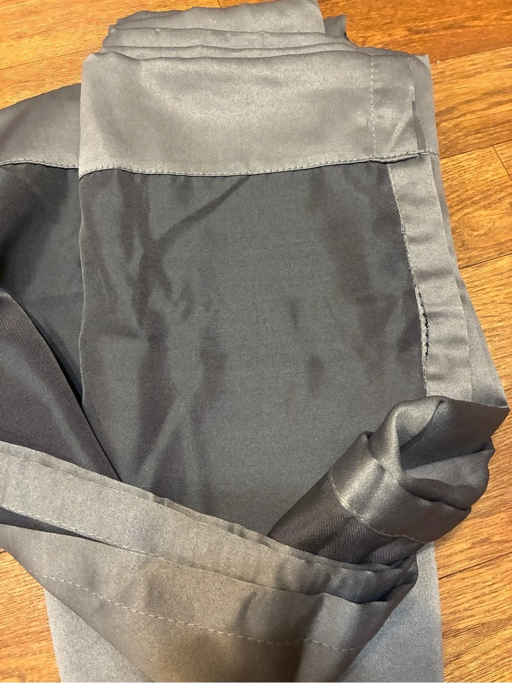 1 Pair of Gray Curtains Size 55” x 62.5”